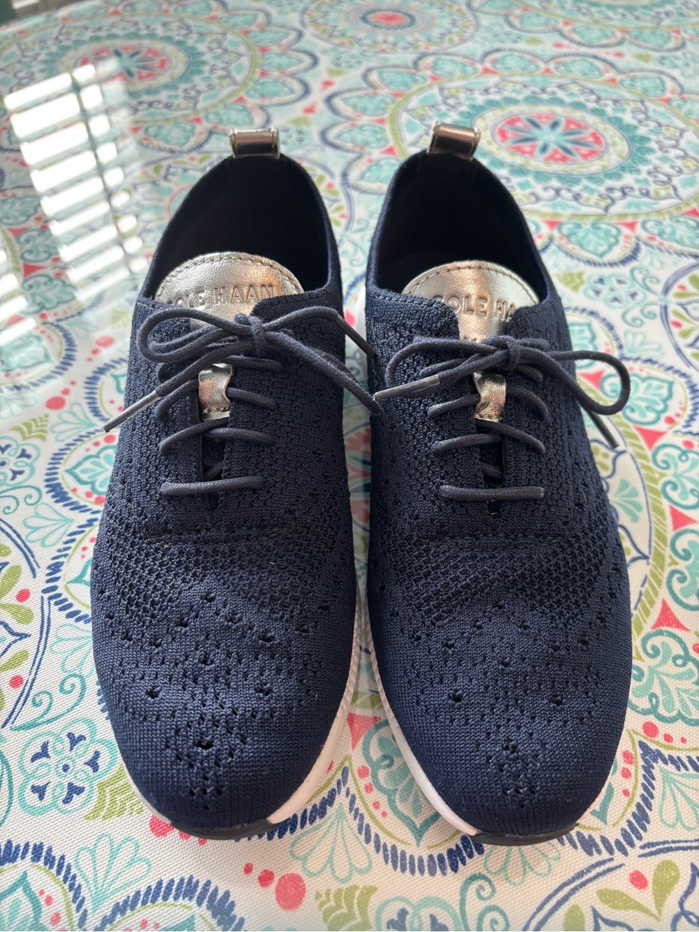 Cole Haan Navy Zerogrand Knit Sneaker 7